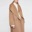 画像1: Women's big lapel walk with wind long double-sided cashmere coat jacket　カシミア混紡ラペル風ロングコート　ジャケット (1)