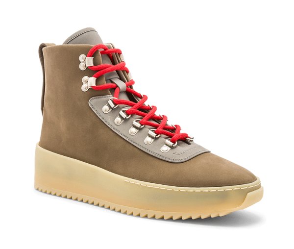 画像3:  Men's Leather Mountain Race up Casual Shoes Leather high-top sneakers 　レザーレースアップハイカットアウトドアカジュアルツーリングシューズ  (3)