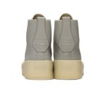 画像4:  Men's Leather Mountain Race up Casual Shoes Leather high-top sneakers 　レザーレースアップハイカットアウトドアカジュアルツーリングシューズ  (4)