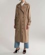 画像5: Women's  lazy casual classic double-breasted knees loose street fan coat jacket　ダブルブレスト膝下ロングマキシ丈トレンチコート　ロングコート　ジャケット (5)