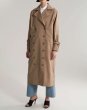 画像1: Women's  lazy casual classic double-breasted knees loose street fan coat jacket　ダブルブレスト膝下ロングマキシ丈トレンチコート　ロングコート　ジャケット (1)