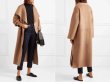 画像5: Women's big lapel walk with wind long double-sided cashmere coat jacket　カシミア混紡ラペル風ロングコート　ジャケット (5)