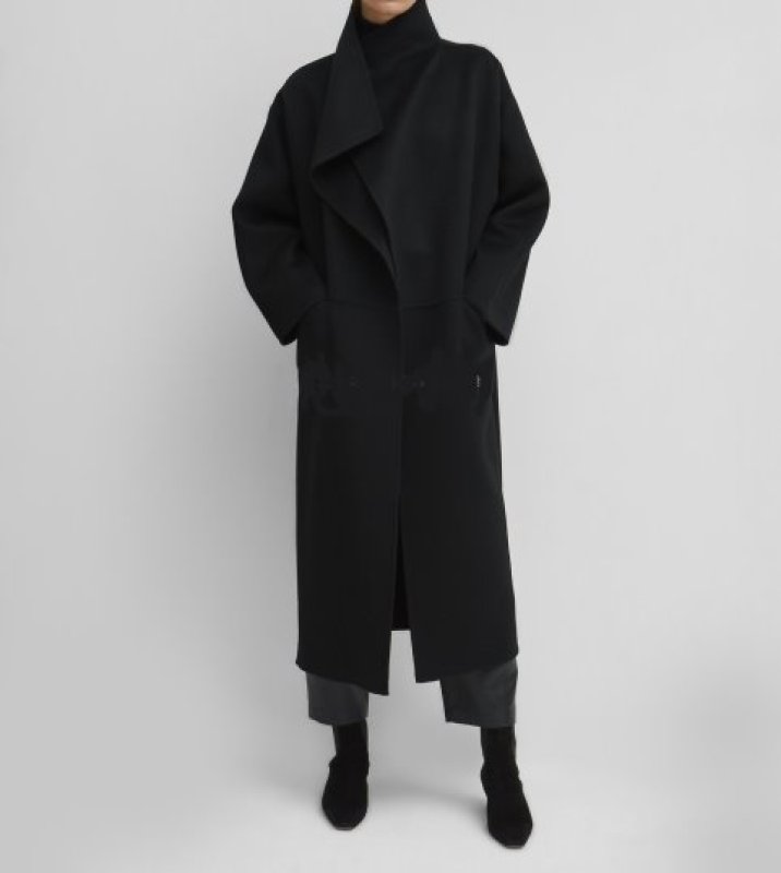 画像4: Women's  lazy casual classic double-breasted knees loose street fan coat jacket ダブルブレスト膝下ロングマキシ丈トレンチコート ロングコート ジャケット (4)