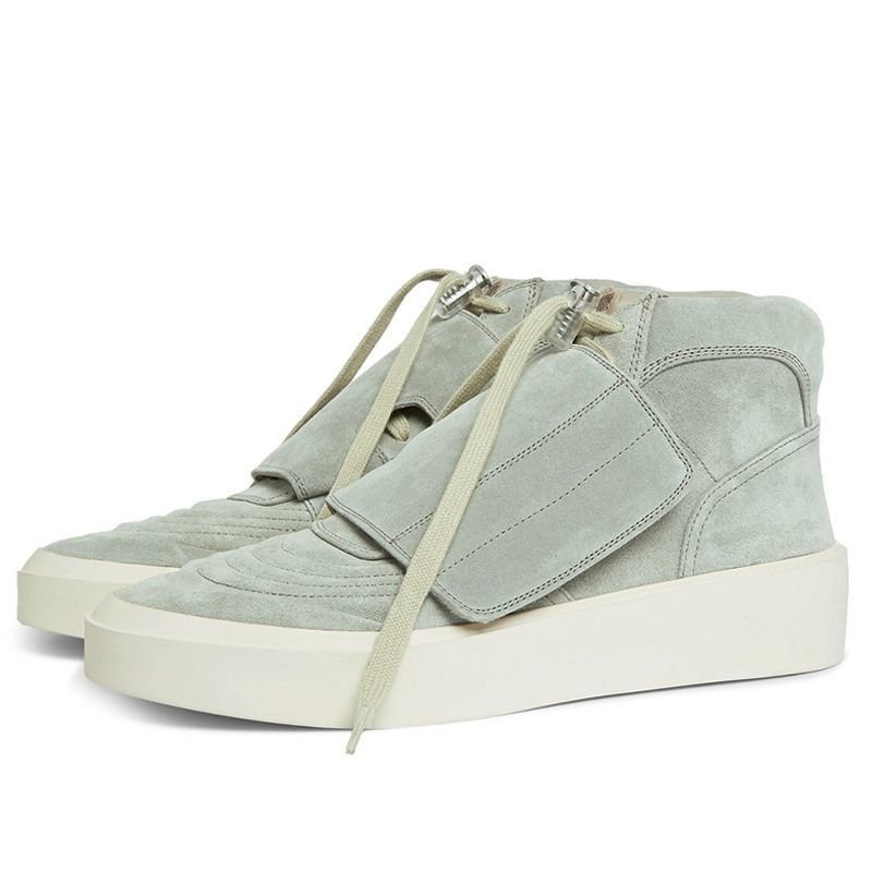 画像3:  Men's Leather high-top sneakers　　レザーハイカットスニーカー ストリートシューズ　カジュアル シューズ  (3)