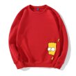 画像5: men's Simpsons long-sleeved pullover sweater round neck sweater shirt　ユニセックス男女兼用シンプソンプリント　スウェットトレーナー　セーター (5)