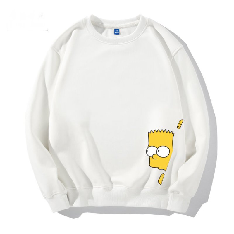 画像3: men's Simpsons long-sleeved pullover sweater round neck sweater shirt　ユニセックス男女兼用シンプソンプリント　スウェットトレーナー　セーター (3)