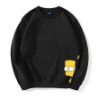 画像2: men's Simpsons long-sleeved pullover sweater round neck sweater shirt　ユニセックス男女兼用シンプソンプリント　スウェットトレーナー　セーター (2)
