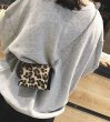 画像6: Woman's Mini Leopard small bag handbag  レオパードハラコスモールトートショルダーハンドバック (6)