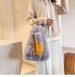 画像2: Woman's  Star fur ring tote bag　スターリングハンドルファートートショルダーハンドバック (2)