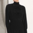 画像3: women's  Long Sleeve Turtleneck Bow Lantern Sleeve Top Waist Slim Knit Sweater　タートルネックボウランタンスリーブトップウエストスリムニットセーター (3)