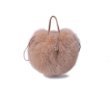 画像3: Women'fox fur grass fur round casual leather handbag shoulder  リアルフォックスファートート　ショルダーハンドバック (3)