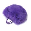 画像14: Women'fox fur grass fur round casual leather handbag shoulder  リアルフォックスファートート　ショルダーハンドバック (14)