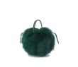 画像1: Women'fox fur grass fur round casual leather handbag shoulder  リアルフォックスファートート　ショルダーハンドバック (1)