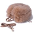 画像11: Women'fox fur grass fur round casual leather handbag shoulder  リアルフォックスファートート　ショルダーハンドバック (11)