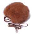 画像10: Women'fox fur grass fur round casual leather handbag shoulder  リアルフォックスファートート　ショルダーハンドバック (10)