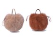 画像6: Women'fox fur grass fur round casual leather handbag shoulder  リアルフォックスファートート　ショルダーハンドバック (6)