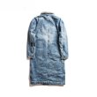 画像5:   Men's loose denim cotton clothes men's long section lapels thick coat  couple denim jacket coat メンズ　ユニセックス男女兼用ロングデニムコート　ジャケット　 (5)