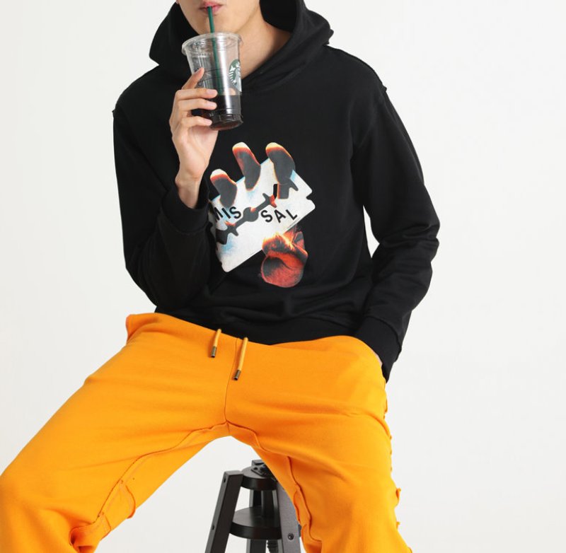 画像4: men's  men and women long-sleeved Sweat Hoodie Parker sweater 　ユニセックス男女兼用ユニークプリントフーディーパーカー　スウェット (4)