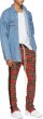 画像2: men's Scottish contrast color outdoor street trend casual trousers ストリートトレンドチェックカジュアルパンツ パンツ (2)