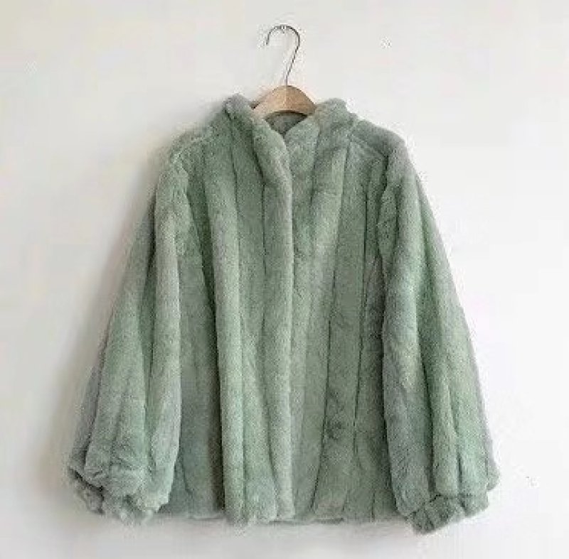 画像3: Women's Eco fur imitation fur coat Jacket  エコミンクファーコート ジャケット ショートコート (3)