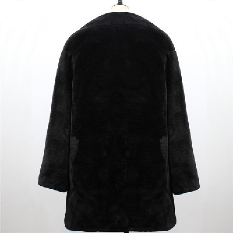 画像7: Women's Eco fur imitation fur long coat Jacket  エコファーロングコート ジャケット  (7)