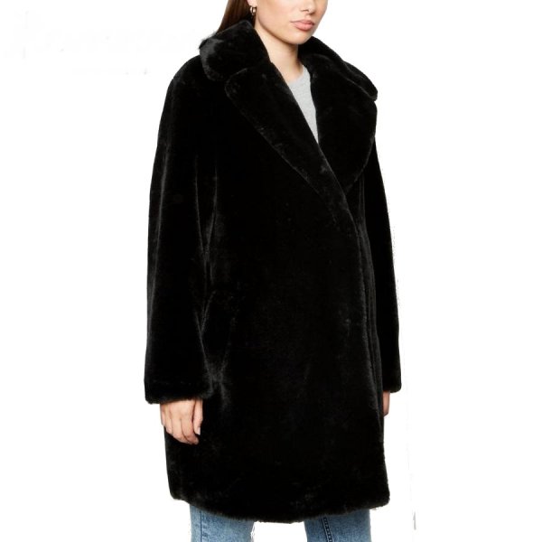 画像1: Women's Eco fur imitation fur long coat Jacket 　エコファーロングコート　ジャケット　 (1)