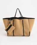 画像6: Women'sWetsuit Neoprene diving material punching totebag shoulderbag  ネオプレン生地トートショルダー軽量バッグ ショルダーハンドバック (6)