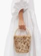 画像3:  woman’s  leopardfur hair portable pearl bag bucket bag 　レオパードファー＆パールハンドル (3)