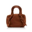 画像4:  woman’s velvet twisted knot portable bag bucket bag ベルベットツイストノットポータブルバッグバケットバッグトートハンドバック (4)