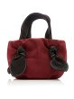 画像9:  woman’s velvet twisted knot portable bag bucket bag ベルベットツイストノットポータブルバッグバケットバッグトートハンドバック (9)