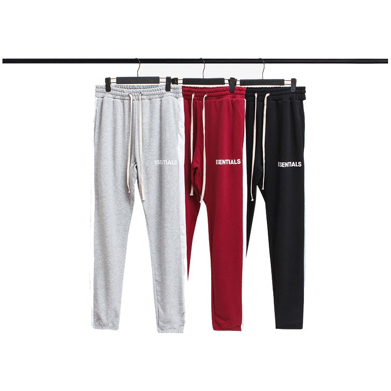 画像9: men'sdouble line retro color matching bunch of mouth pants casual pants for men and womenダブルラインカラー男女兼用ユニセックスカジュアルパンツカジュアルパンツ  (9)