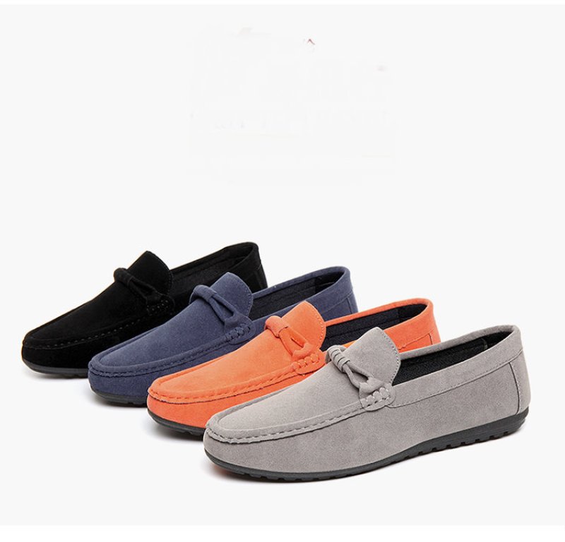 画像2: Men's Flat basic Slip-on shoes Sneakers スエードフラットスリッポン スニーカー (2)
