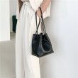 画像5: Woman’s Drawstring small bucket bag　レザースモールバケットバック　ショルダーバック (5)