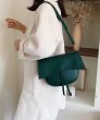 画像13: Woman’s  Messenger bag simple fashion large capacity saddle bagレザーショルダーメッセンジャーサドルバッグ　ハンドバック (13)