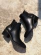 画像8: Women's  pointed Chelsea boots leather  British wind Martin boots ankle boots short boots  レザー ポインテッドトゥ サイドゴア アンクル ヒール ブーツ (8)