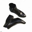 画像3: Women's  pointed Chelsea boots leather  British wind Martin boots ankle boots short boots  レザー ポインテッドトゥ サイドゴア アンクル ヒール ブーツ (3)