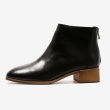 画像4:  women's  Oil wax leather bare boots Chelsea leather bootie boots short boots 本革 レザーアンクルローヒールチェルシーブーツ (4)