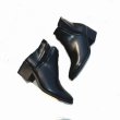 画像5: Women's  pointed Chelsea boots leather  British wind Martin boots ankle boots short boots  レザー ポインテッドトゥ サイドゴア アンクル ヒール ブーツ (5)