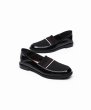 画像6: women's  knit stripe stitching square head  shoes  flat single shoesニットストライプ　フラットローファーシューズ　バレーシューズ　スニーカー (6)