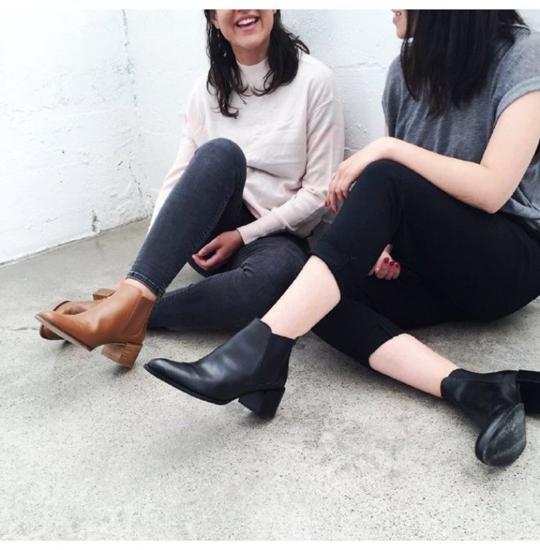 画像6:  women'sl eather Chelsea boots female high heel pointed booties boots レザーチェルシーハイヒールブーツ  (6)