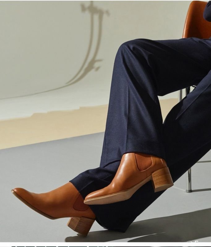 画像10:  women'sl eather Chelsea boots female high heel pointed booties boots レザーチェルシーハイヒールブーツ  (10)