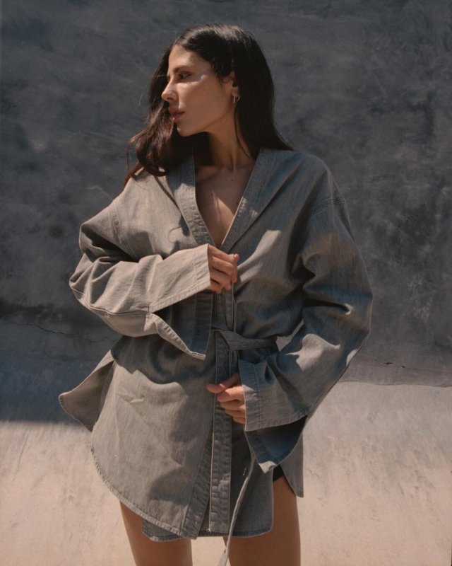 画像4:   Men's  high street wind loose retro old cardigan denim jacket coat men and women couple jacket  ユニセックス 男女兼用ルーズレトロレトロカーディガンデニムジャケットコートローブジャケット　　 (4)