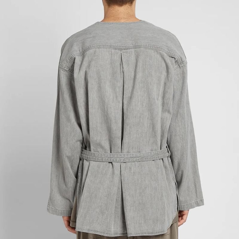 画像3:   Men's  high street wind loose retro old cardigan denim jacket coat men and women couple jacket  ユニセックス 男女兼用ルーズレトロレトロカーディガンデニムジャケットコートローブジャケット　　 (3)