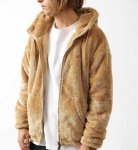画像1:   Men's lamb soft fleece  hooded loose Parker blouson ジップアップモコモコフーディーパーカー　ジャケット (1)