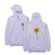 画像4: men's Smile Mark  loose oversize men and women  hooded pullover sweaterユニセックス男女兼用風船スマイルロゴフディープルオーバー　スウェットトレーナー (4)