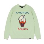 画像6: men's  round neck pullover men and women long-sleeved trainer sweatshirtユニセックス男女兼用ラウンドネックドナルド長袖スェットトレーナー　セーター (6)