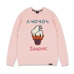 画像5: men's  round neck pullover men and women long-sleeved trainer sweatshirtユニセックス男女兼用ラウンドネックドナルド長袖スェットトレーナー　セーター (5)