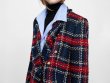 画像2: Women's  tweed plaid suit jacket 　ツイードチェック柄ジャケット (2)