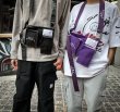 画像3:  men's & ｗoman fashion tooling street shooting multi-pocket small bag  shoulder bag 　ユニセックス斜め掛け用ショルダーバック　ポシェット　ウエストポーチバック (3)