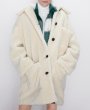 画像2: Women's single-breasted solid color loose long wool coat   jacket 　モコモココート ジャケット (2)